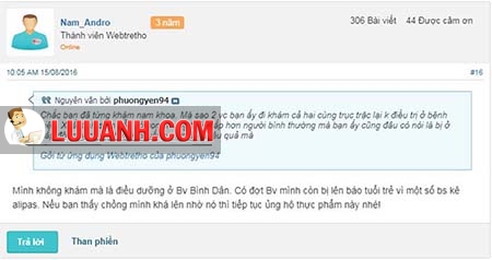 Sâm Alipas Platinum New 20 Review của người dùng về tác dụng của Sâm Alipas