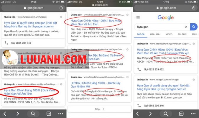 Công dụng của Hyra Gan lừa đảo