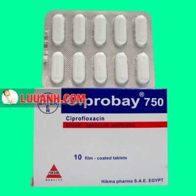 Ciprofloxacin - Kháng sinh nhóm Fluoroquinolon thế hệ hai 5 Thuốc Ciprobay chứa Ciprofloxacin