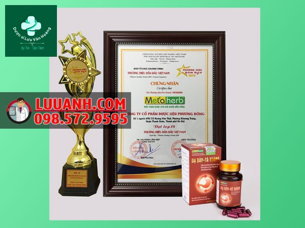 Metaherb nằm trong top 10 thương hiệu dẫn đầu Việt Nam