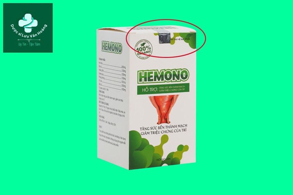 Tem chống giả của Viên uống Hemono