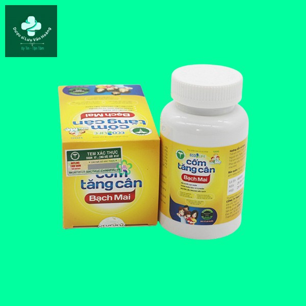 Cốm tăng cân Bạch Mai 16 Dạng đóng gói sản phẩm Cốm tăng cân Bạch Mai