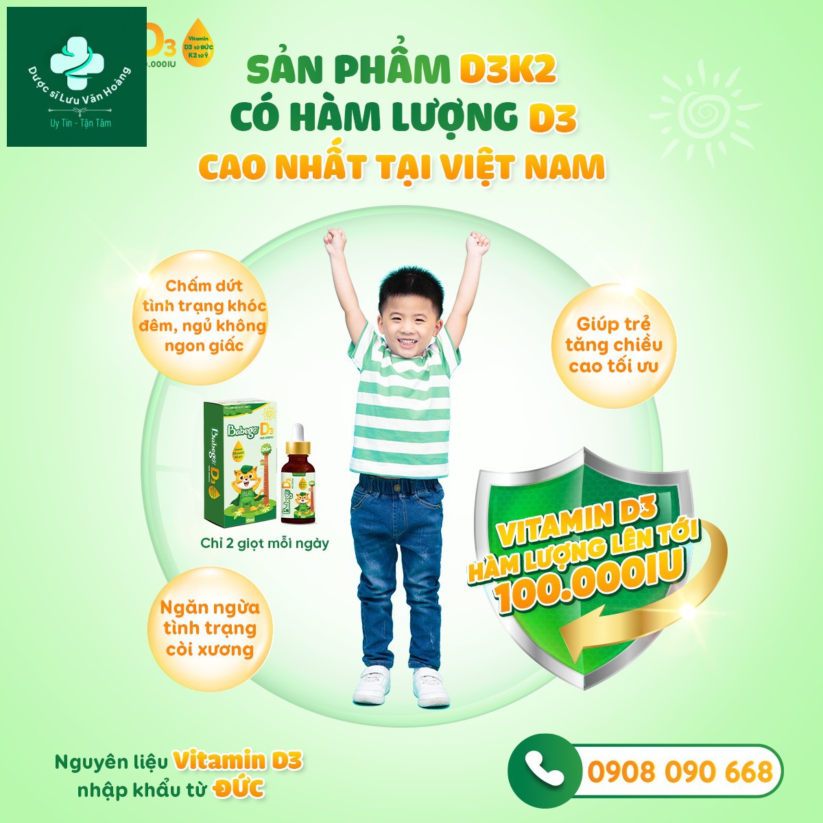 Dầu chùm ngây D3K2 Babego 19 dầu chùm ngây D3K2 Babego cho bé
