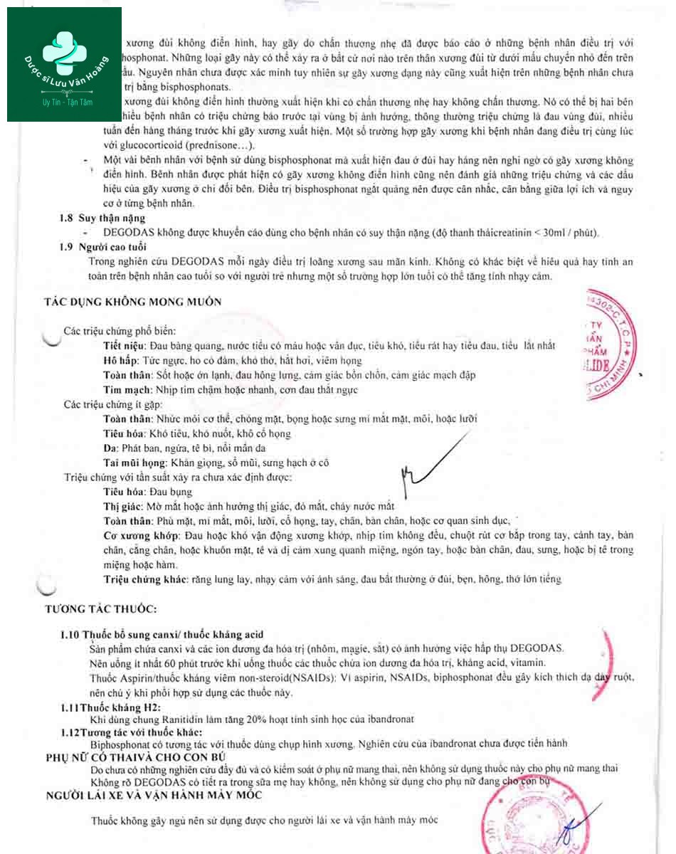 Hướng dẫn sử dụng thuốc Degodas