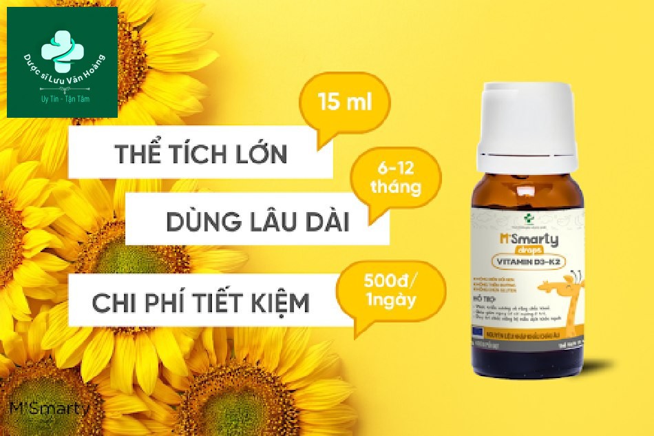 M’Smarty Vitamin D3K2 có tốt không